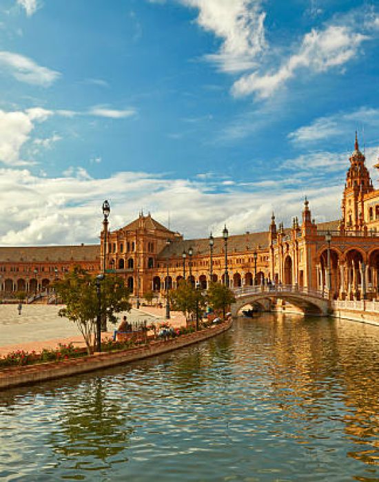 Spain Square (Plaza de Espana). Seville, Spain.